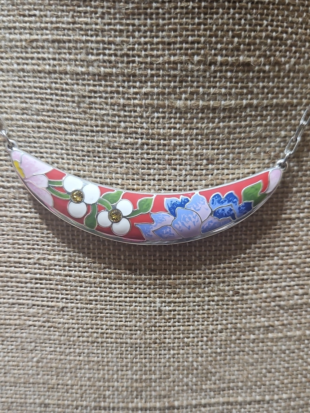 Brighton Blossom Hill Rouge Cresent Necklace